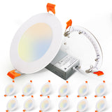Twispers 12W Dimmable Recessed Downlight, 5CCT LED Downlight
